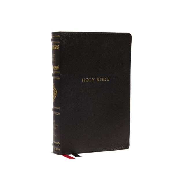NKJV, Personal Size Reference Bible, Sovereign Collection, Genuine Leather, Black, Red Letter, Comfo - Holy Bible, New King James Version
