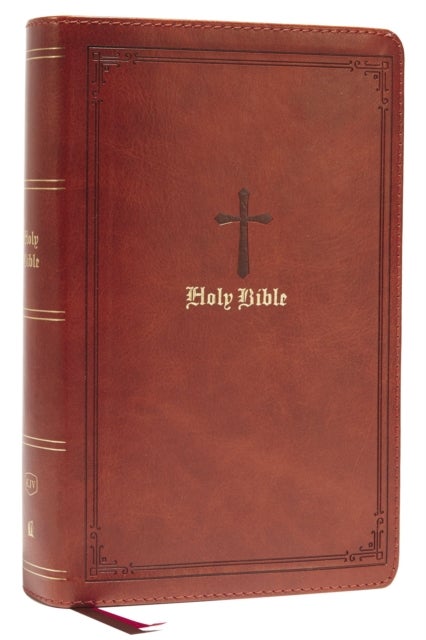 Bilde av Kjv, Personal Size Large Print Single-column Reference Bible, Leathersoft, Brown, Red Letter, Comfor Av Thomas Nelson