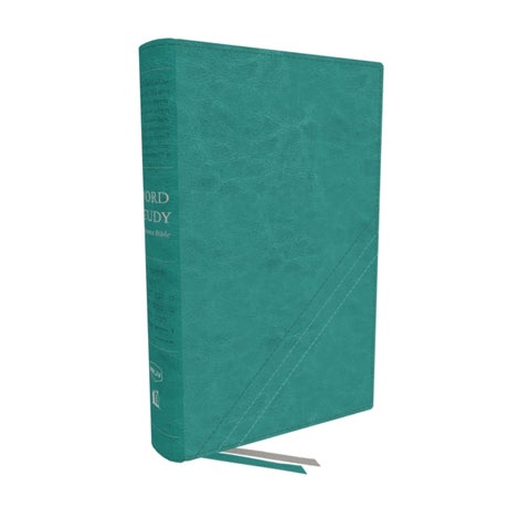 NKJV, Word Study Reference Bible, Leathersoft, Turquoise, Red Letter, Comfort Print - 2,000 Keywords that Unlock the Meaning of the Bible