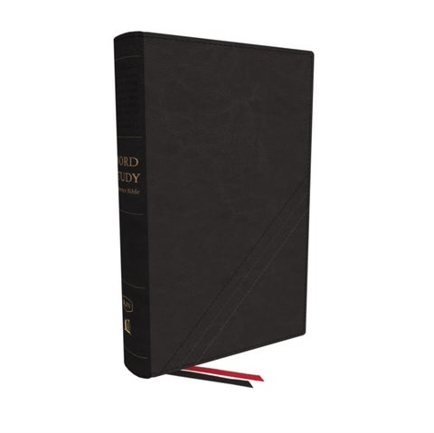KJV, Word Study Reference Bible, Leathersoft, Black, Red Letter, Comfort Print - 2,000 Keywords that Unlock the Meaning of the Bible