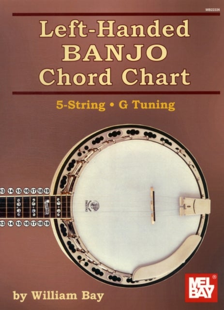 Left-Handed Banjo Chord Chart - 5 String- G Tuning