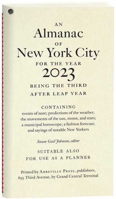 Bilde av An Almanac Of New York City For The Year 2023 Av Susan Gail Johnson