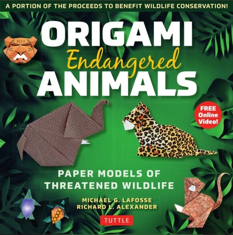 Origami Endangered Animals Kit - Paper Models of Threatened Wildlife
