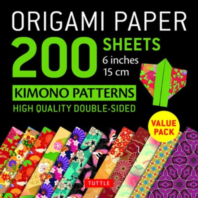 Bilde av Origami Paper 200 Sheets Kimono Patterns 6 (15 Cm)