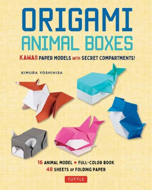 Origami Animal Boxes Kit - Cute Paper Models with Secret Compartments! (16 An