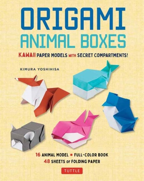 Origami Animal Boxes Kit - Cute Paper Models with Secret Compartments! (16 An