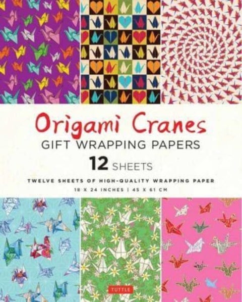 Origami Cranes Gift Wrapping Papers - 12 sheets - 18 x 24 inch (45 x 61 cm) Wrapping Paper