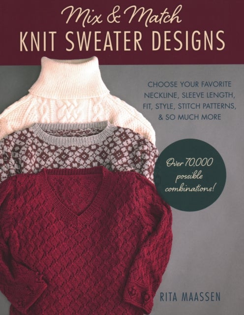 Mix and Match Knit Sweater Designs - Choose your favorite neckline, sleeve length, fit and style, stitch patterns, & so much more * Over