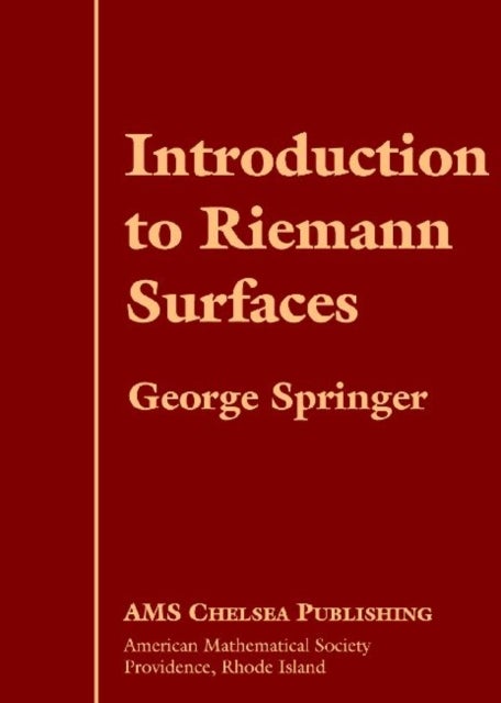 Bilde av Introduction To Riemann Surfaces