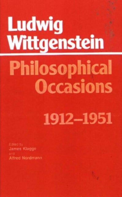 Philosophical Occasions: 1912-1951 - 1912-1951