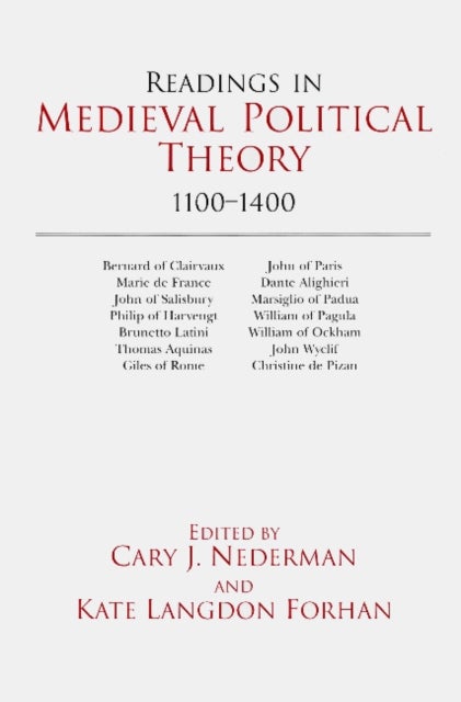 Bilde av Readings In Medieval Political Theory: 1100-1400