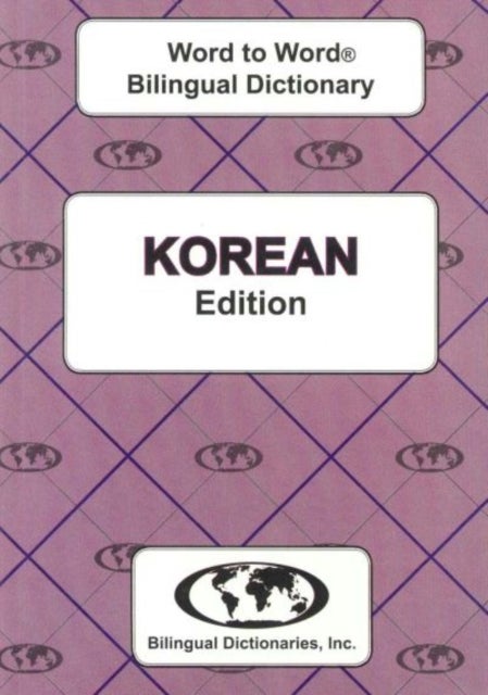 Bilde av English-korean &amp; Korean-english Word-to-word Dictionary Av C. Sesma, M. K. Christlieb