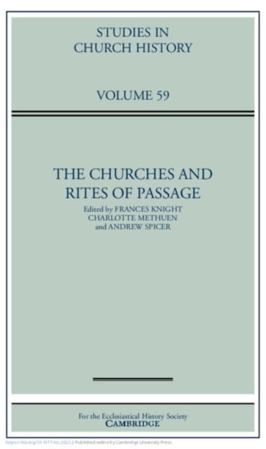 Bilde av The Churches And Rites Of Passage: Volume 59