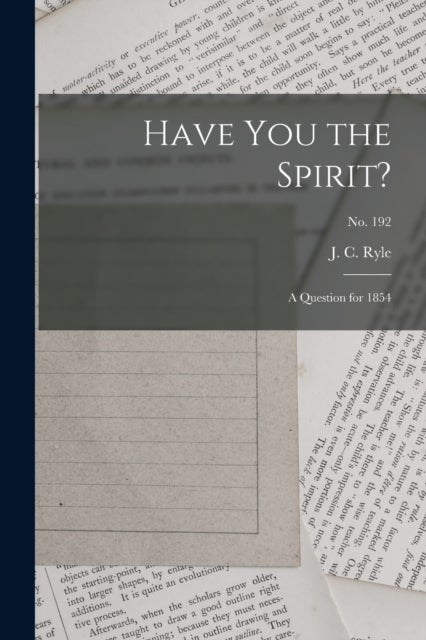 Have You the Spirit? - a Question for 1854; no. 192