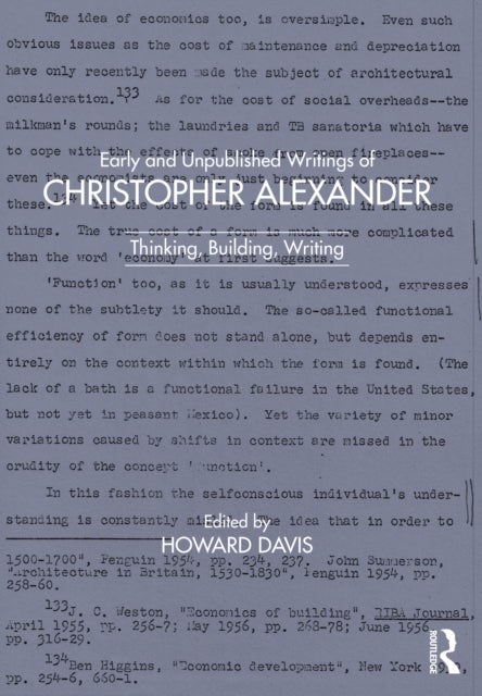 Bilde av Early And Unpublished Writings Of Christopher Alexander