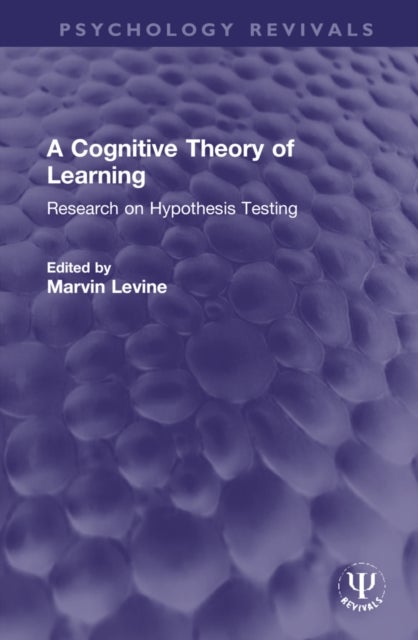 Bilde av A Cognitive Theory Of Learning Av Marvin Levine