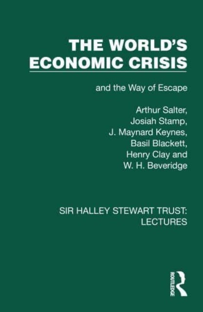 The World's Economic Crisis - and the Way of Escape