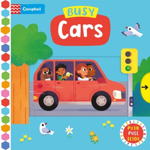 Busy Cars - A Push, Pull, Slide Book
