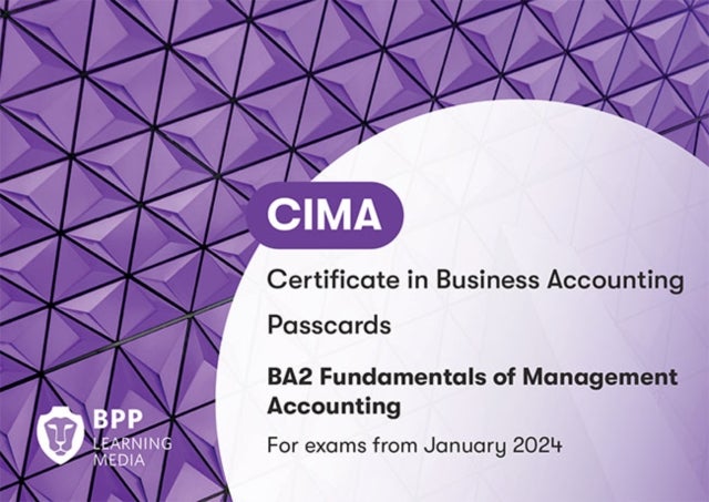Bilde av Cima Ba2 Fundamentals Of Management Accounting Av Bpp Learning Media