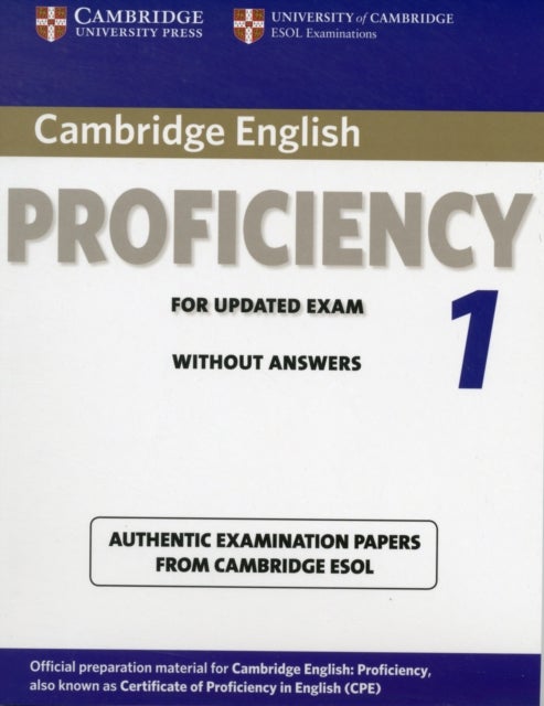Bilde av Cambridge English Proficiency 1 For Updated Exam Student&#039;s Book Without Answers Av Cambridge Esol