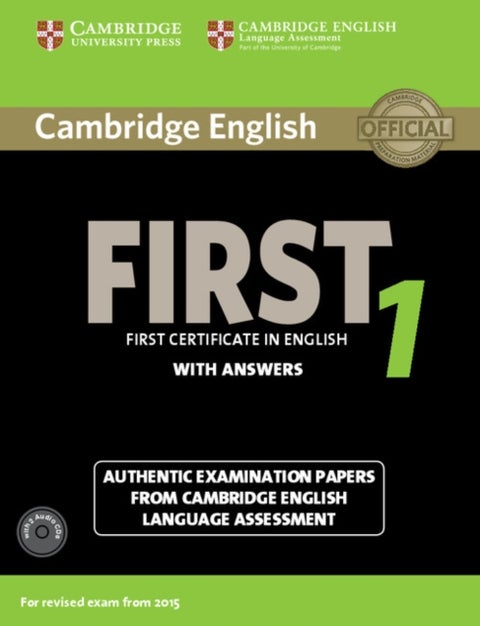 Cambridge English First 1 for Revised Exam from 2015 Student's Book Pack (Student's Book with Answer - Authentic Examination Papers from Cambridge English Language Assessment