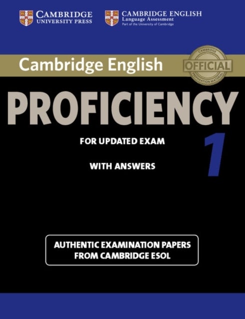 Bilde av Cambridge English Proficiency 1 For Updated Exam Student&#039;s Book With Answers Av Cambridge Esol