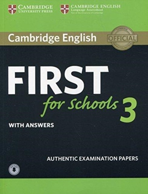Bilde av Cambridge English First For Schools 3 Student&#039;s Book With Answers With Audio