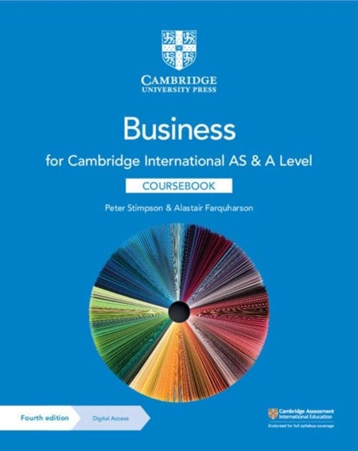 Bilde av Cambridge International As &amp; A Level Business Coursebook With Digital Access (2 Years) Av Peter Stimpson, Alastair Farquharson