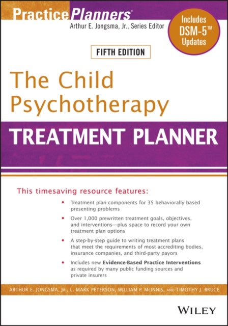 Bilde av The Child Psychotherapy Treatment Planner Av David J. Berghuis, L. Mark Peterson, William P. Mcinnis, Timothy J. Bruce