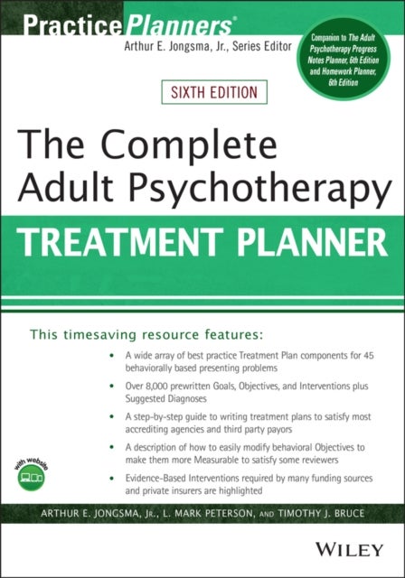 Bilde av The Complete Adult Psychotherapy Treatment Planner Av Arthur E. Jr. (psychological Consultants Grand Rapids Michigan) Jongsma, L. Mark (bethany Christ