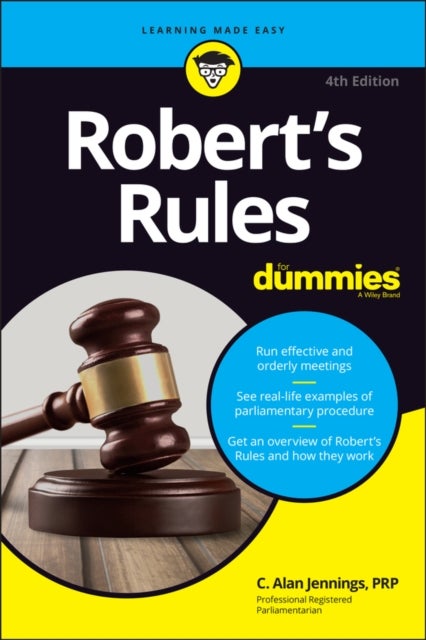 Bilde av Robert&#039;s Rules For Dummies Av C. Alan (national Association Of Parliamentarians) Jennings