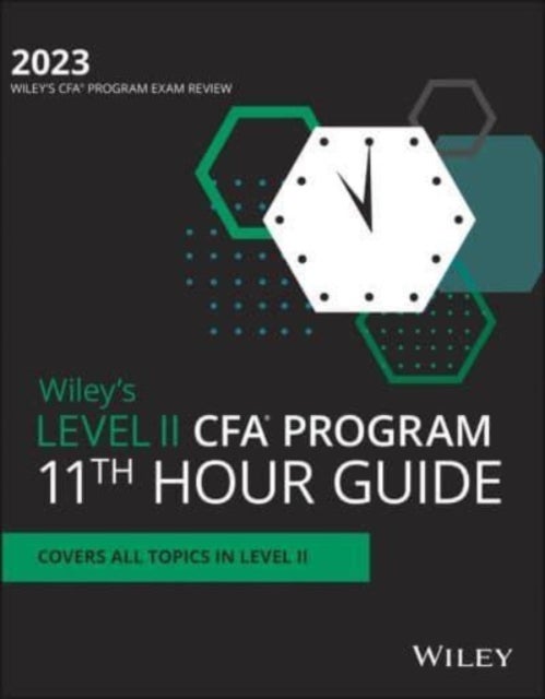 Bilde av Wiley&#039;s Level Ii Cfa Program 11th Hour Final Review Study Guide 2023 Av Wiley