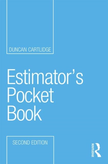 Bilde av Estimator&#039;s Pocket Book Av Duncan (construction Procurement Consultant Uk) Cartlidge