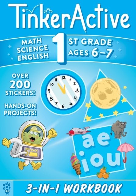 TinkerActive 1st Grade 3-in-1 Workbook - Math, Science, English Language Arts