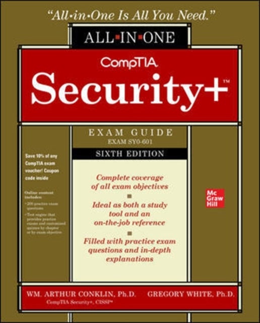 Bilde av Comptia Security+ All-in-one Exam Guide, Sixth Edition (exam Sy0-601) Av Wm. Arthur Conklin, Greg White