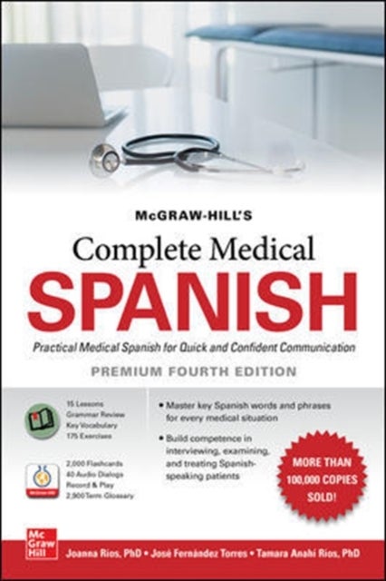 Bilde av Mcgraw Hill&#039;s Complete Medical Spanish, Premium Fourth Edition Av Joanna Rios