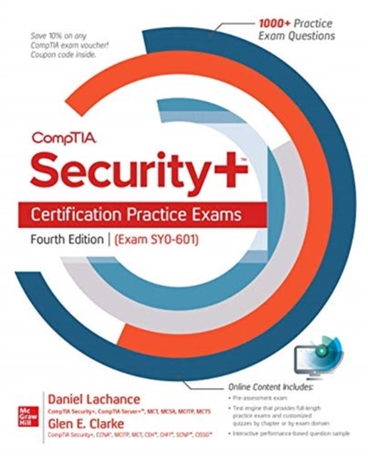 Bilde av Comptia Security+ Certification Practice Exams, Fourth Edition (exam Sy0-601) Av Daniel Lachance, Glen Clarke