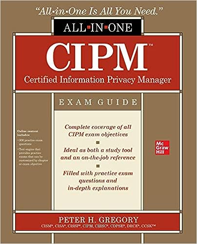 Bilde av Cipm Certified Information Privacy Manager All-in-one Exam Guide Av Peter Gregory