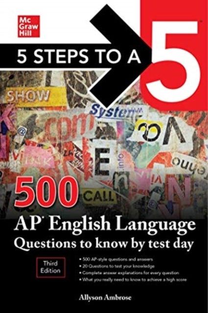 Bilde av 5 Steps To A 5: 500 Ap English Language Questions To Know By Test Day, Third Edition Av Allyson Ambrose