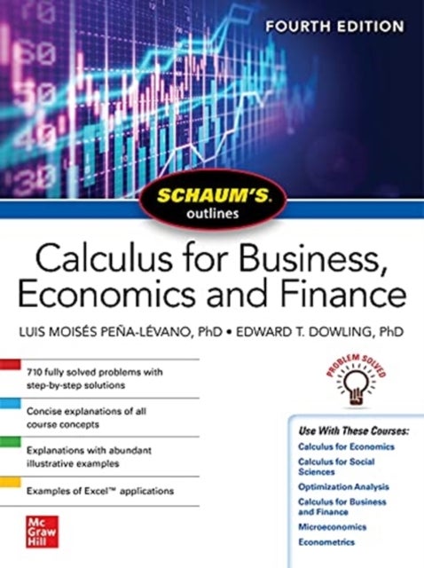 Bilde av Schaum&#039;s Outline Of Calculus For Business, Economics And Finance, Fourth Edition Av Luis Moises Pena-levano