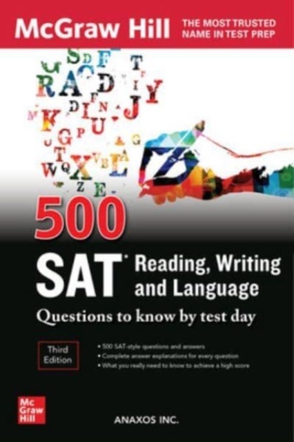 Bilde av 500 Sat Reading, Writing And Language Questions To Know By Test Day, Third Edition Av Anaxos Inc.