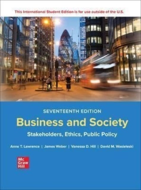 Bilde av Business And Society: Stakeholders Ethics Public Policy Ise Av Anne Lawrence, James Weber