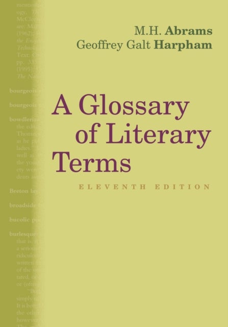 Bilde av A Glossary Of Literary Terms Av M.h. (cornell University Emeritus) Abrams, Geoffrey (national Humanities Center) Harpham