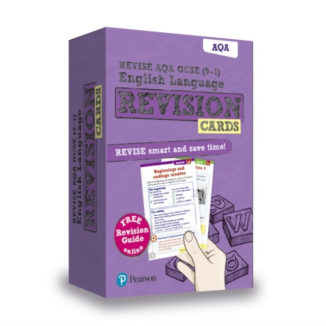 Bilde av Pearson Revise Aqa Gcse (9-1) English Language Revision Cards (with Free Online Revision Guide): For