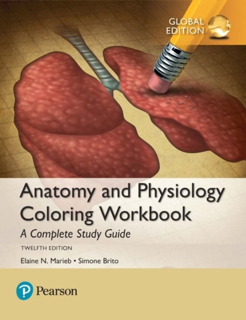 Bilde av Anatomy And Physiology Coloring Workbook: A Complete Study Guide, Global Edition Av Elaine Marieb, Simone Brito