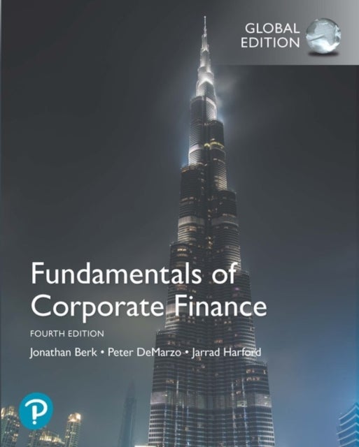 Bilde av Fundamentals Of Corporate Finance, Global Edition Av Jonathan Berk, Peter Demarzo, Jarrad Harford