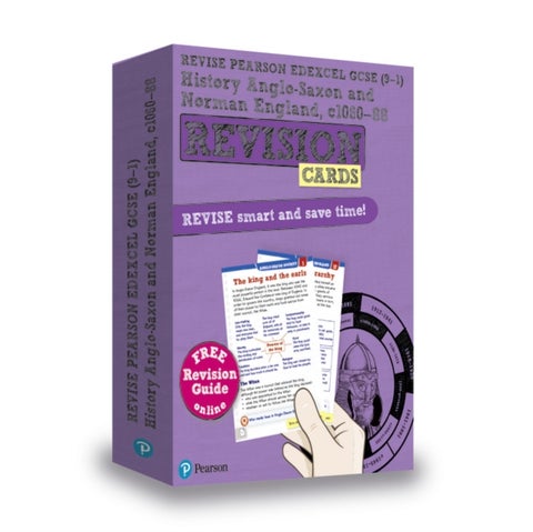 Pearson REVISE Edexcel GCSE History Anglo-Saxon and Norman England Revision Cards (with free online