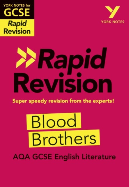 Bilde av York Notes For Aqa Gcse Rapid Revision: Blood Brothers Catch Up, Revise And Be Ready For And 2023 An Av Emma Slater