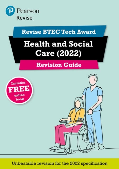 Bilde av Pearson Revise Btec Tech Award Health And Social Care 2022 Revision Guide Inc Online Edition - 2023