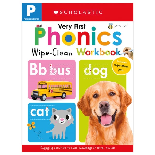 Bilde av Very First Phonics Pre-k Wipe-clean Workbook: Scholastic Early Learners (wipe-clean) Av Scholastic